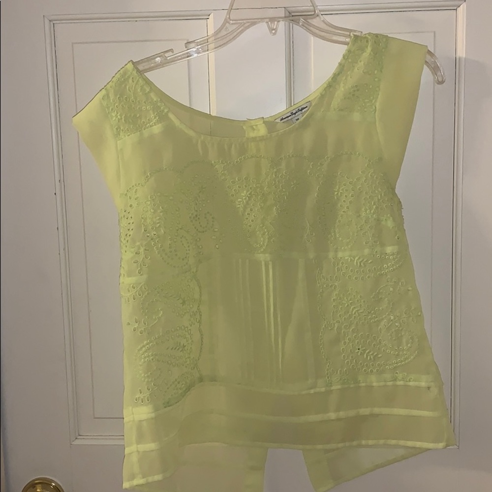 Neon yellow top